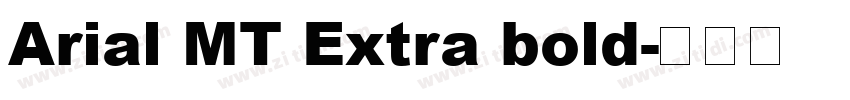 Arial MT Extra bold字体转换